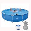 AVENLI POOL ROUND STEEL FRAME POOL 4.20MX84CM INCL FILTER PUMP 530GAL - Image 2