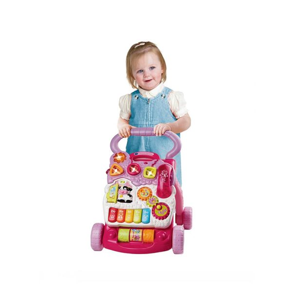 VTECH BABY FIRST STEPS BABY WALKER PINK - Image 2