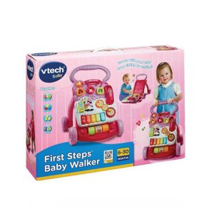 VTECH BABY FIRST STEPS BABY WALKER PINK
