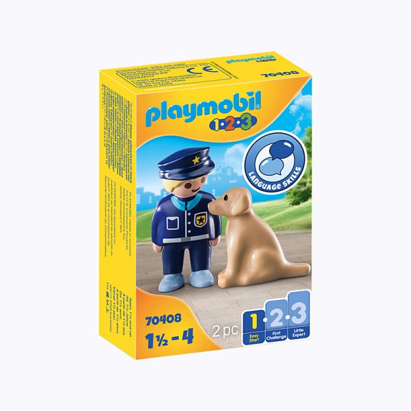 PLAYMOBIL POLICE OFFICER WITH DOG