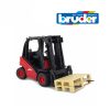 BRUDER LINDO FORK LIFT H300 WITH 2 PALLETS - Image 2