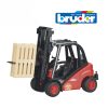 BRUDER LINDO FORK LIFT H300 WITH 2 PALLETS - Image 3