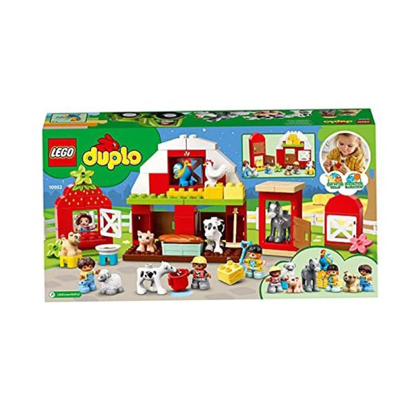 LEGO DUPLO TOWN  BARN, TRACTOR AND FARM ANIMAL CARE  AGE 2