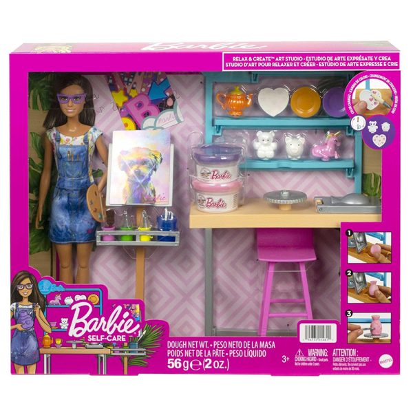 BARBIE ART STUDIO DOLL PLAYSET (LATINA)
