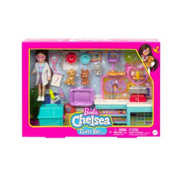 BARBIE CHELSEA VET CENTRE PLAY SET