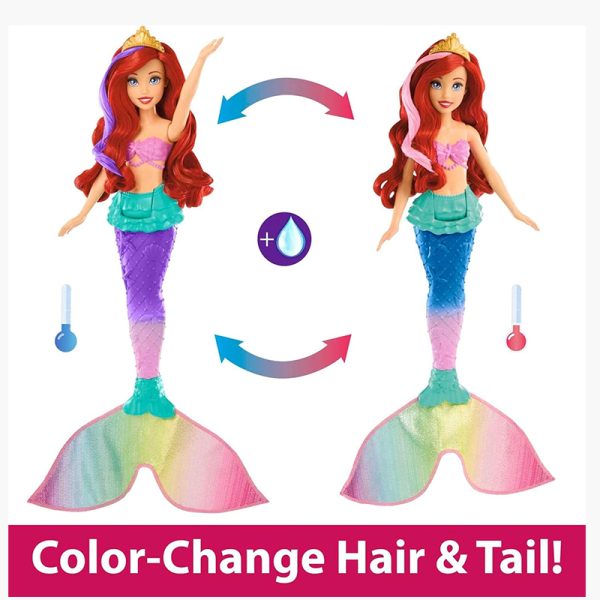 DISNEY PRINCESS SWIMMING ARIEL FEATURE DOLL - Image 2