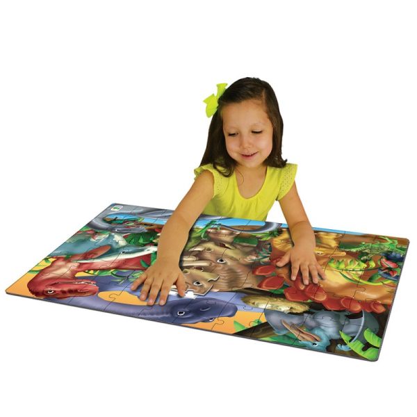 THE LEARNING JOURNEY JUMBO FLOOR PUZZLE - DINOSAURS - Image 3