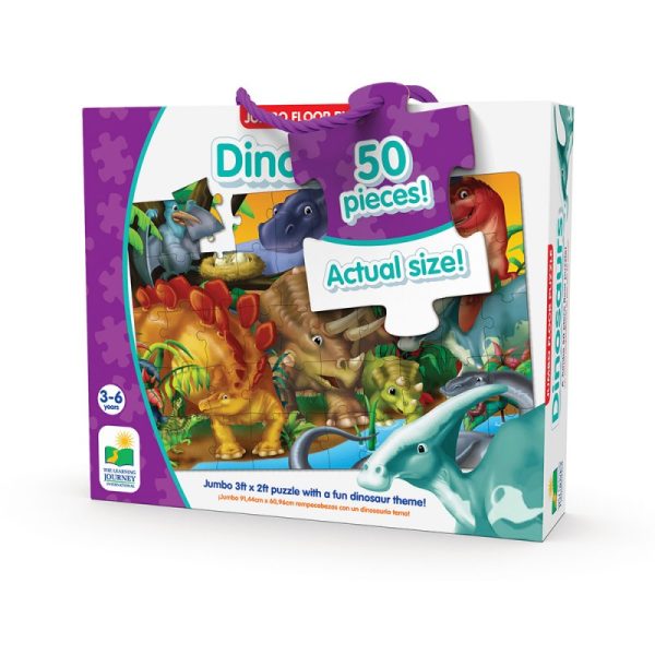 THE LEARNING JOURNEY JUMBO FLOOR PUZZLE - DINOSAURS