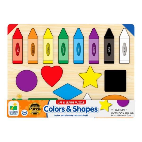 THE LEARNING JOURNEY LIFT & LEARN PUZZLE COLORS & SHAPES