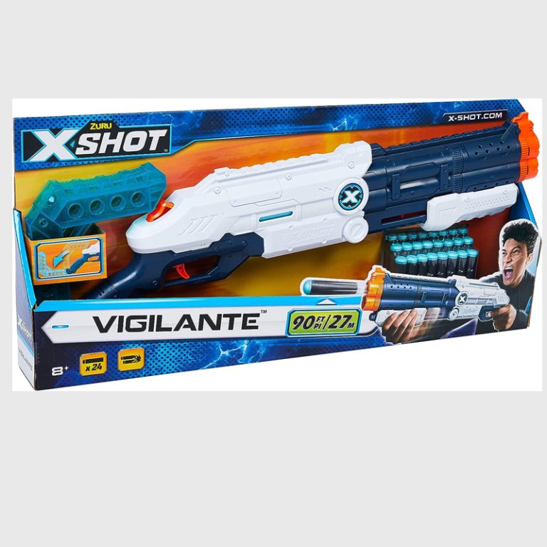 XSHOT EXCEL VIGILANTE BLASTER x 24 DARTS ToyBox Malta
