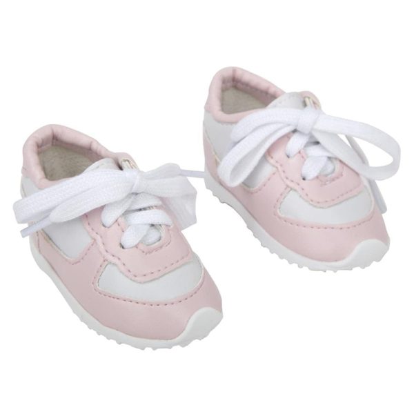 ARIAS SET OF WHITE AND PINK SNEAKERS FOR 45CM DOLL