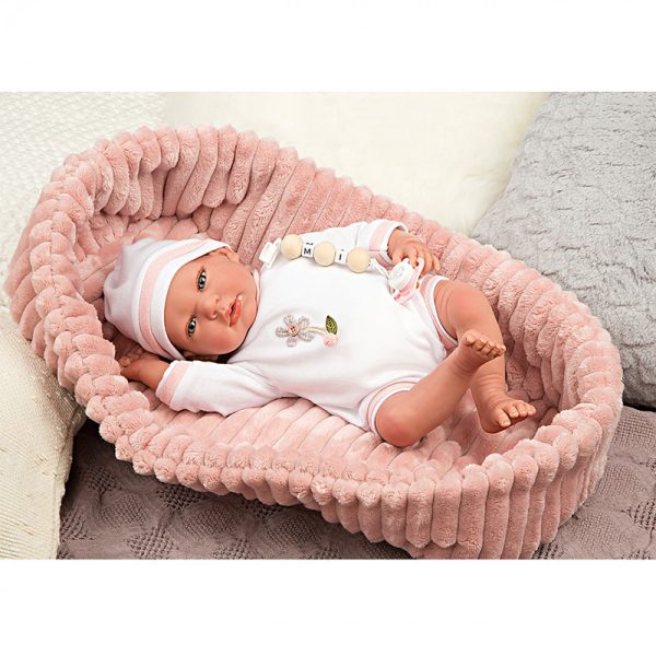 ARIAS REBORN DOLL 40 CM LOLA W/CARRYCOT