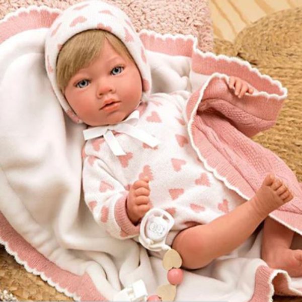 ARIAS REBORN DOLL 40 CM CRISTINA W/BLANKET