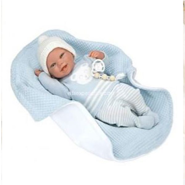 ARIAS REBORN DOLL 40 CM PAULO W/BLANKET