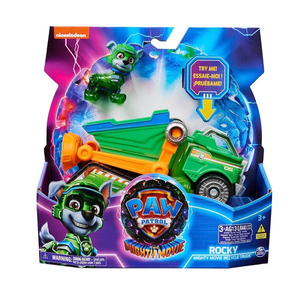 SPIN MASTER THE MIGHTY MOVIE PAW PATROL ROCKY VEHICLE