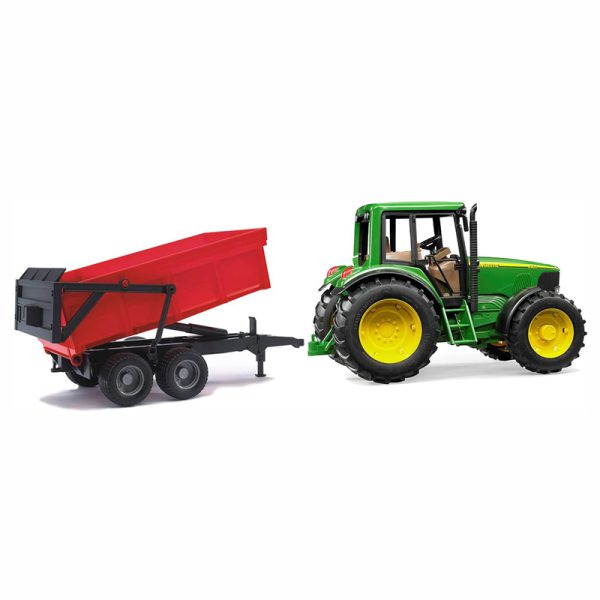 BRUDER JOHN DEERE 6920 TRACTOR WITH TRAILER - Image 2