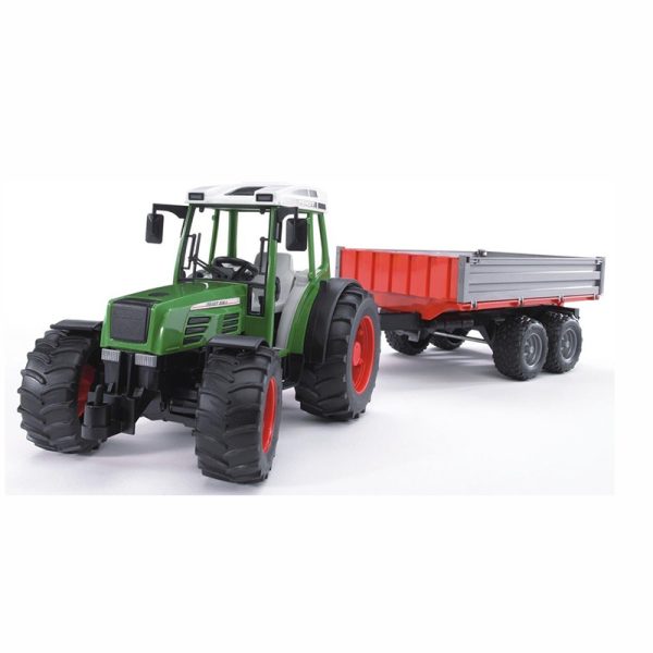 BRUDER FENDT 209 S TRACTOR WITH TRAILER