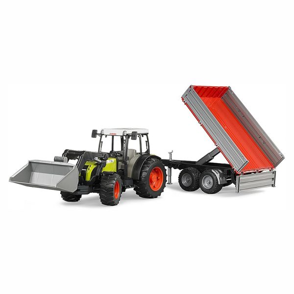 BRUDER CLAAS NECTIS 267 F WITH BUCKET AND TRAILER - Image 2