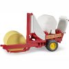 BRUDER BALE WRAPPER WITH ROUND BALES