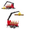 BRUDER FORESTRY TAILER WITH LOADING CRANE & GRAB - Image 2