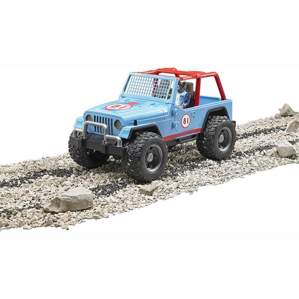 BRUDER JEEP CROSS COUNTRY RACER BLUE WITH DRIVER - Image 4