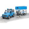 BRUDER LAND ROVER DEFENDER POLICE VEHICLE , HORSE TRAILER, HORSE &POLICEMAN - Image 2