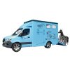 BRUDER MB SPRINTER ANIMAL TRANSPORTER WITH 1 HORSE