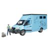 BRUDER MB SPRINTER ANIMAL TRANSPORTER WITH 1 HORSE - Image 2