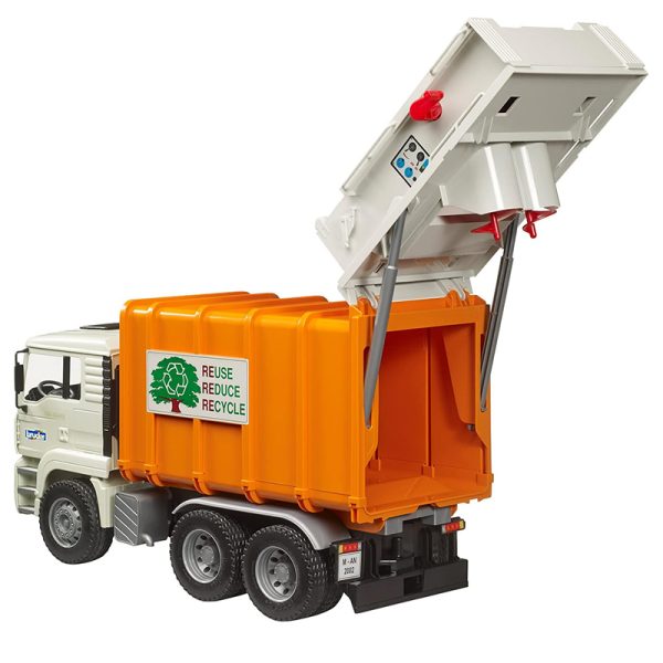 BRUDER MAN TGA REAR LOADING GARBAGE TRUCK - Image 2