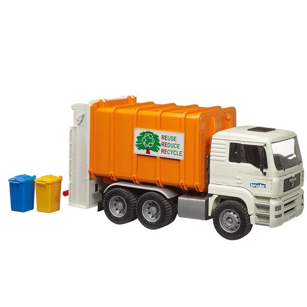 BRUDER MAN TGA REAR LOADING GARBAGE TRUCK - Image 4