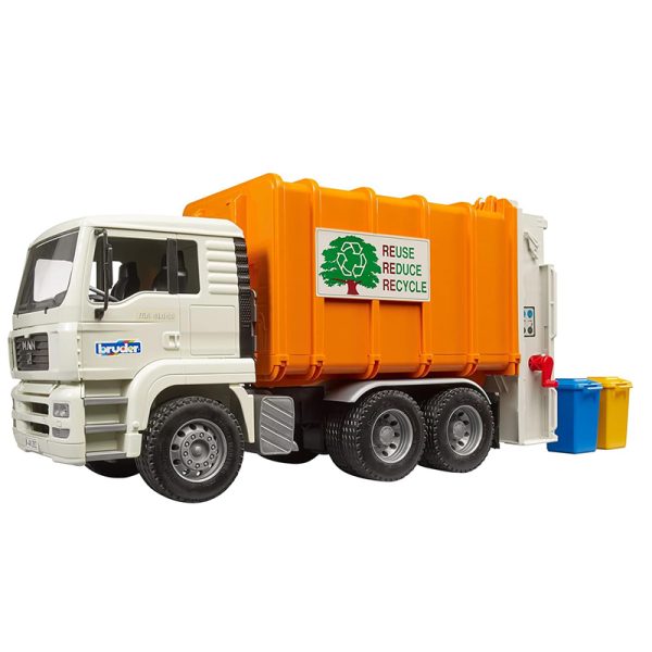 BRUDER MAN TGA REAR LOADING GARBAGE TRUCK