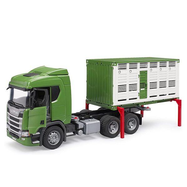 BRUDER SCANIA SUPER 560R CATTLE TRANSPORTATION TRUCK WITH 1 CATTLE - Image 2