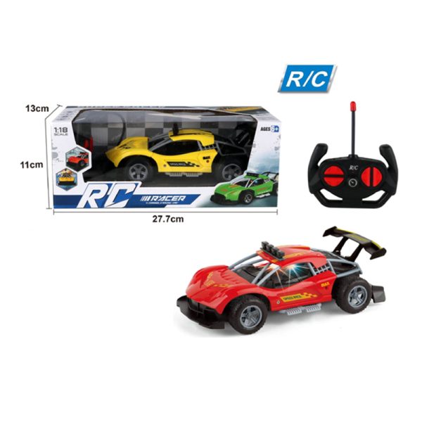 R/C CAR W/LIGHT YELLOW