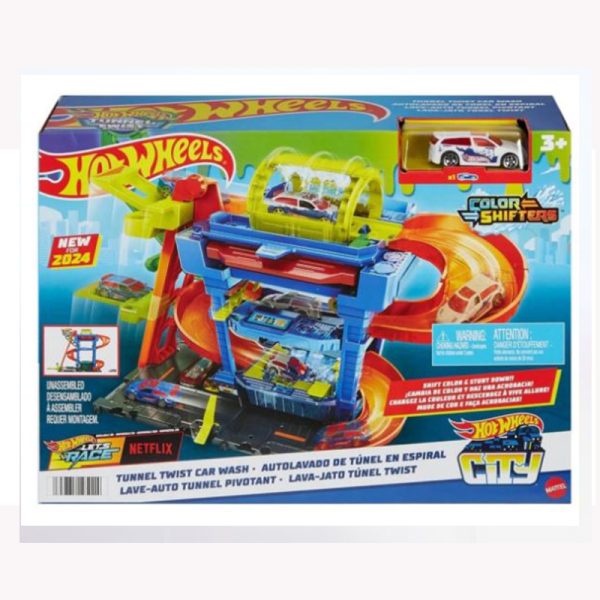 HOT WHEELS TUNNEL TWIST CAR WASH COLOR SHIFTER HTN80