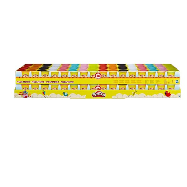 PLAY DOH MEGA METRE X 16 TUBS