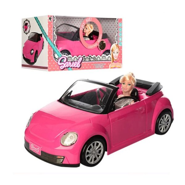 DOLL & CONVERTIBLE CAR W/MUSIC, LIGHT&BATTERY - Image 2