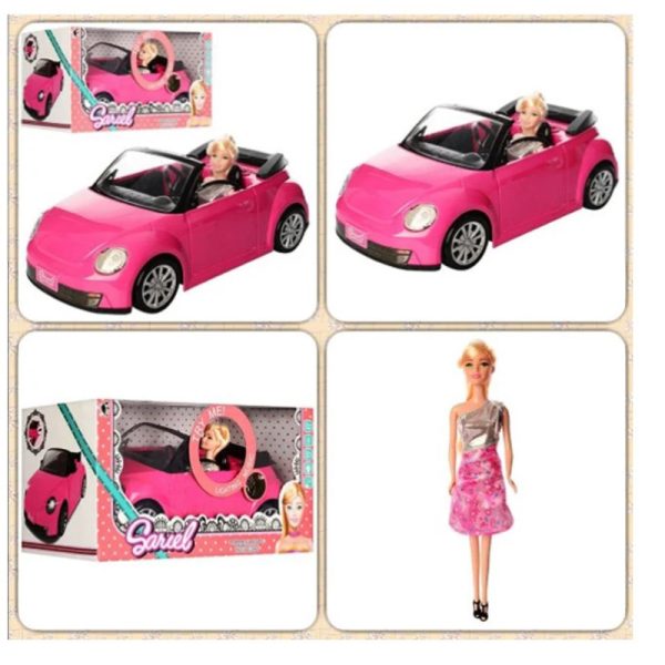 DOLL & CONVERTIBLE CAR W/MUSIC, LIGHT&BATTERY - Image 3