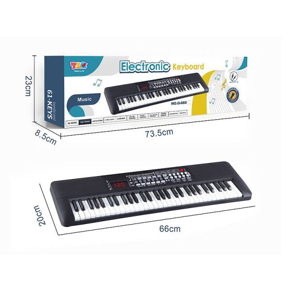 ELECTRONIC KEY BOARD W/USB & MICROPHONE - Image 2