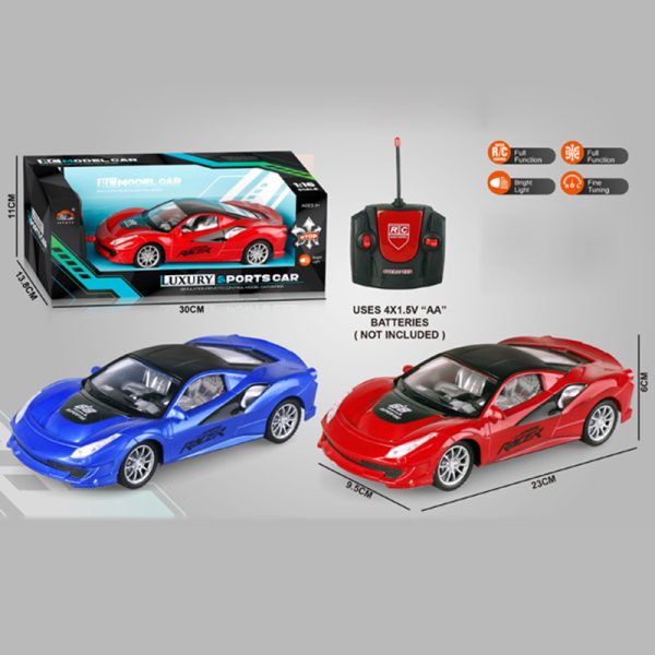 R/C LUXURY SPORTS CAR W/LIGHT(4CH) Battery not included