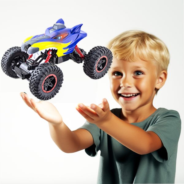 1:12 R/C ROCK CRAWLER CAR(4CH)W/LIGHT & BATTERY & USB LINE(2 COLOURS) - Image 2