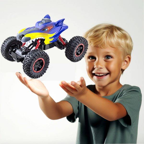 1:12 R/C ROCK CRAWLER CAR(4CH)W/LIGHT & BATTERY & USB LINE(2 COLOURS) - Image 2