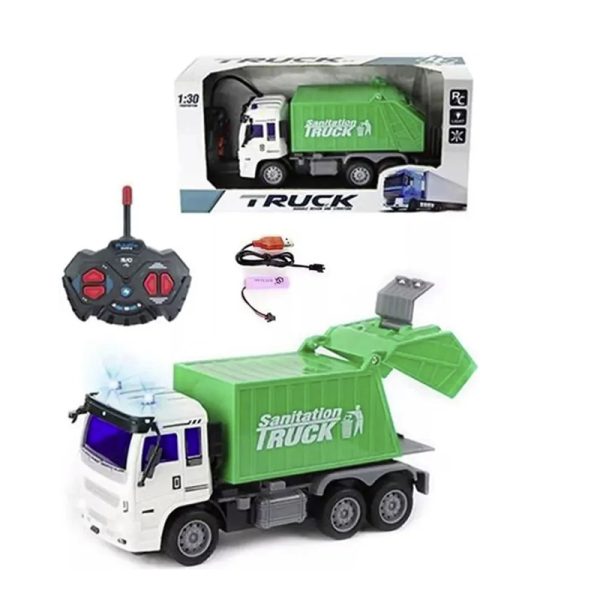 1:30 R/C SANITATION TRUCK (4CH) W/LIGHT  & USB - Image 2