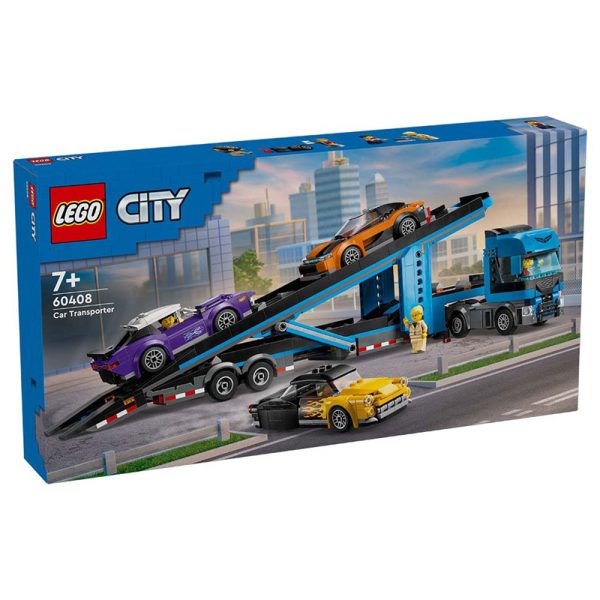 LEGO CITY CAR TRANSPORTER TRUCK WITH SPORTS CARS