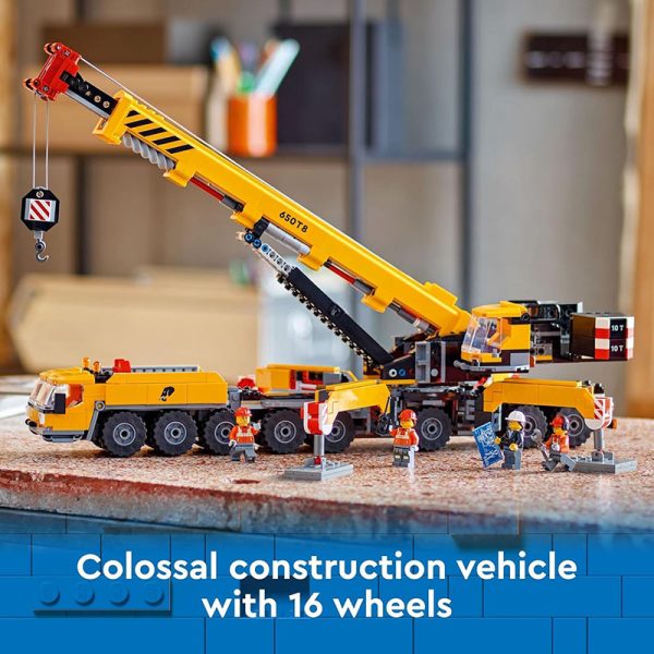 LEGO CITY YELLOW MOBILE CONSTRUCTION CRANE - Image 2