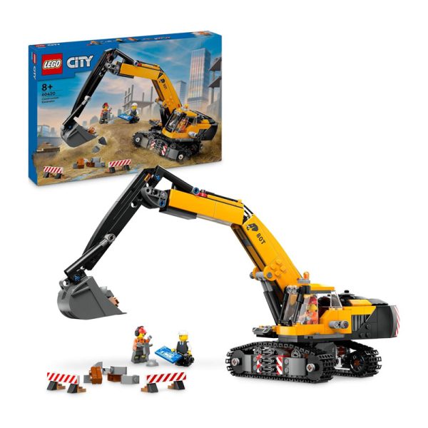 LEGO CITY YELLOW CONSTRUCTION EXCAVATOR