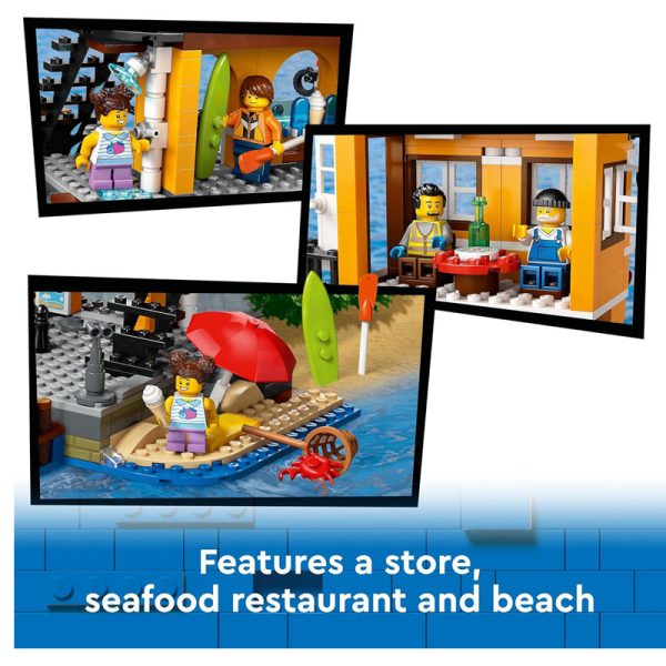 LEGO CITY SEASIDE HARBOUR WITH CARGO SHIP - Image 3