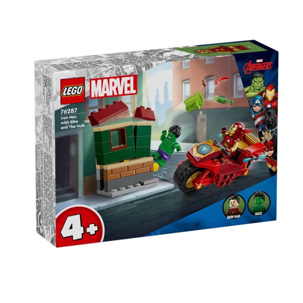 LEGO MARVEL IRON MAN WITH BIKE & THE HULK