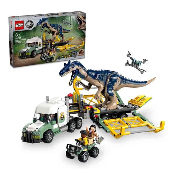 LEGO JURASSIC WORLD DINOSAUR MISSIONS ALLOSAURUS TRANSPORT TRUCK