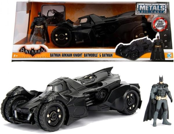 SIMBA DC  BATMAN ARKHAM KNIGHT BATMOBILE  & FIGURE 1:24 DIEC