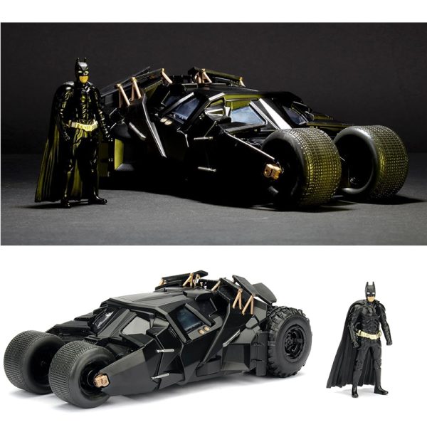 SIMBA BATMAN THE DARK KNIGHT BATMOBILE & FIGURE 1:24 DIECAST - Image 3